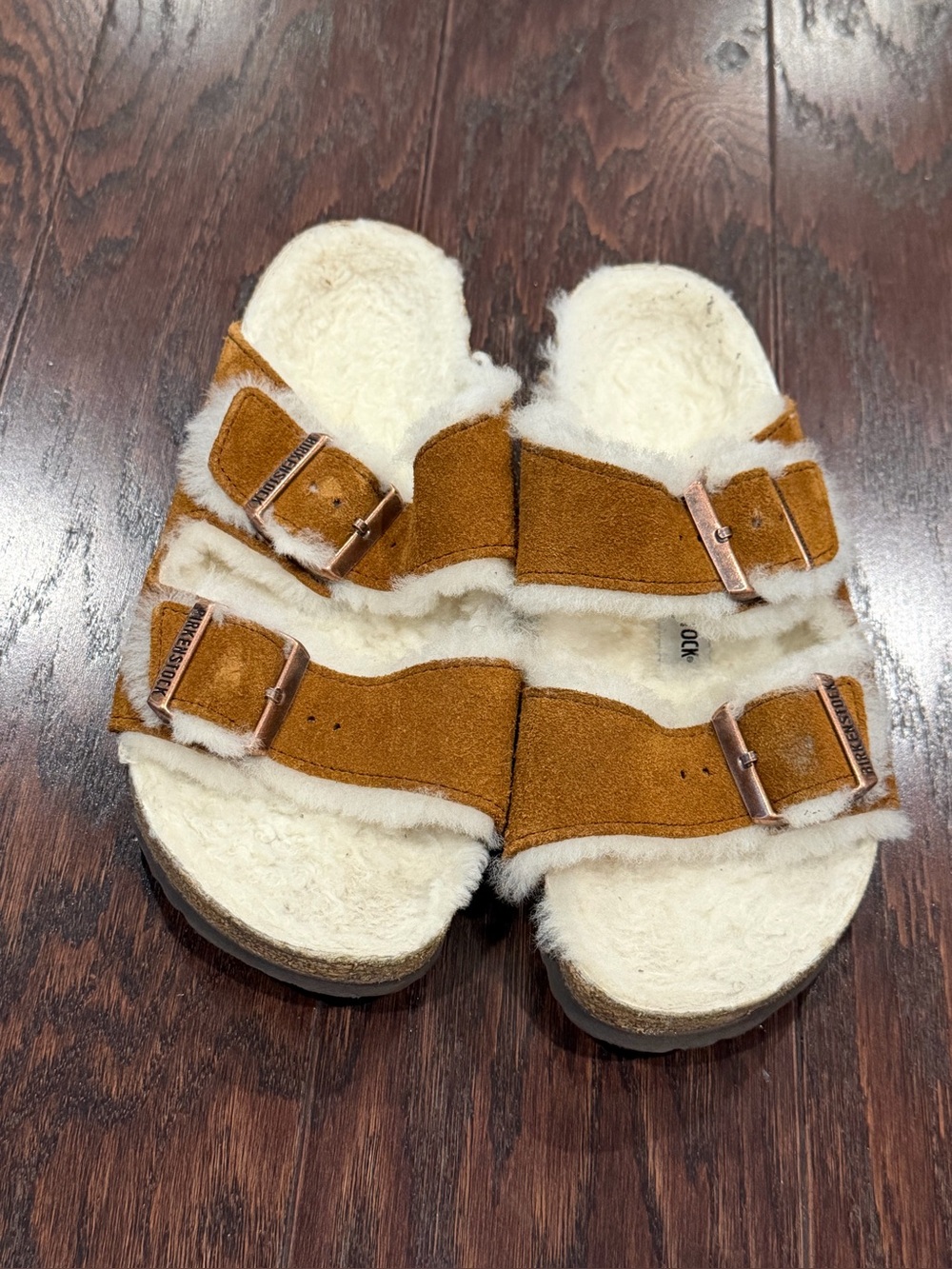 Birkenstock Arizona Shearling Lined sandals Unisex size 37